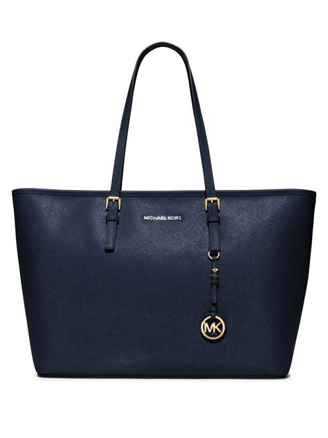 michael kors large jet set tote blue|michael kors large luggage sets.